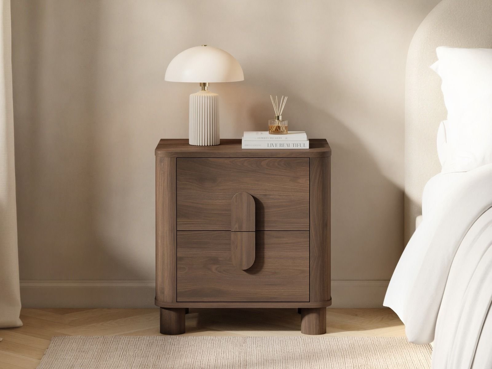 remington-curved-2-drawer-bedside-table-1 Remington Curved 2 Drawer Bedside Table - Image 1