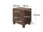 Remington Curved 2 Drawer Bedside Table - Image 7
