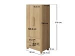Remington Double Wardrobe with Drawers - Image 9