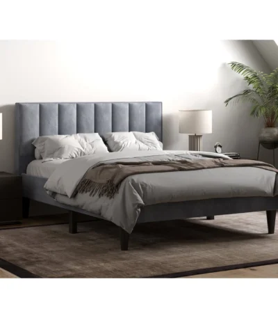 Riverside Fabric Bed Grey
