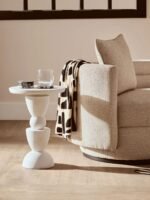 Rona Set of 4 Black and White Marble Coasters