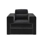 Rose Velvet Armchair - Image 4