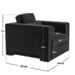 Rose Velvet Armchair - Image 6