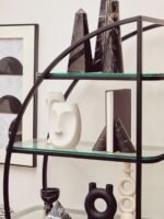 Rousay Small Black Marble Pedestal Bowl