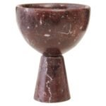 Rousay Small Red Marble Pedestal Bowl