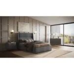 Rumba Ottoman Bed Grey Fabric