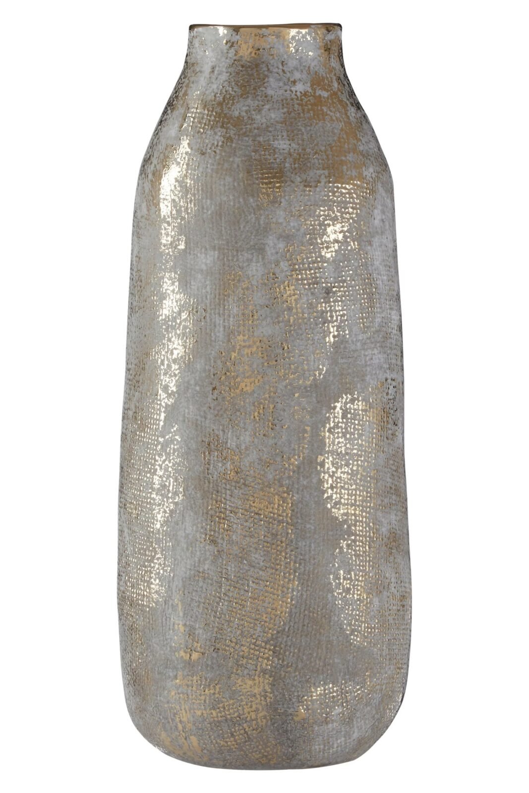 Sanday Large Grey and Gold Ceramic Vase Sanday Large Grey and Gold Ceramic Vase