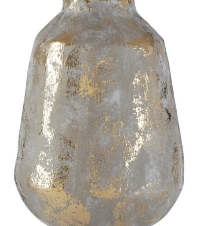 Sanday Medium Grey and Gold Ceramic Vase