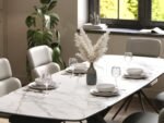 Savana Oyster Ceramic 120-180cm Extending Dining Table
