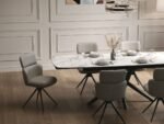 Savana Oyster Ceramic 120-180cm Extending Dining Table
