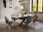 Savana Oyster Ceramic 120-180cm Extending Dining Table
