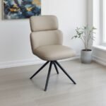 Savana Taupe Swivel Dining Chair