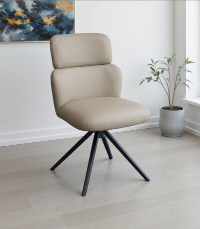 Savana Taupe Swivel Dining Chair