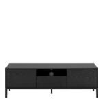Seaford 2 Door 1 Drawer TV Unit in Ash Black