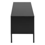 Seaford 2 Door 1 Drawer TV Unit in Ash Black