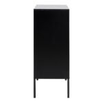 Seaford 3 Door 2 Drawer Sideboard in Black & Oak