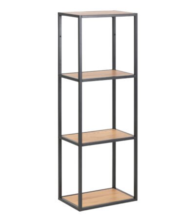 Seaford Black Metal Wall Shelf