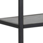 Seaford Black Metal Wall Shelf with 3 Additional Black Shelves