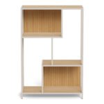 Seaford Bookcase in Oak & Grey