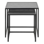 Seaford Nest of Tables in Ash Black