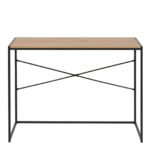 Seaford Office Desk in Black & Oak