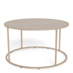 Seaford Round Coffee Table in Grey