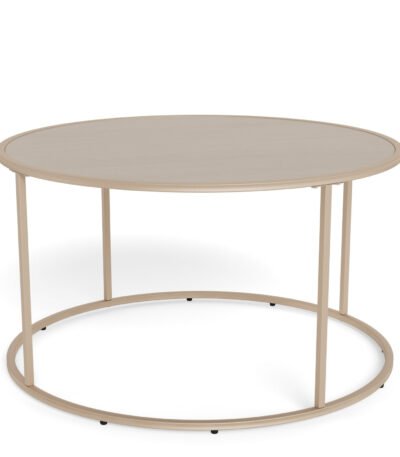 Seaford Round Coffee Table in Grey