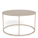 Seaford Round Coffee Table in Grey
