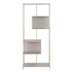 Seaford Tall Grey Metal Bookcase with 5 Shelves