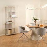 Seaford Tall Grey Metal Bookcase with 5 Shelves