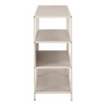 Seaford Wide Grey Steel Bookcase With 4 Grey Melamine Shelves