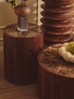 Seil Brown Opaque Glass Large Vase
