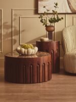 Seil Brown Opaque Glass Large Vase