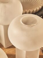 Seil White Opaque Glass Large Vase