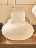 Seil White Opaque Glass Small Vase