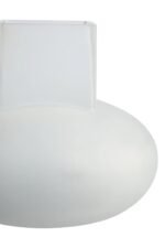 Seil White Opaque Glass Small Vase