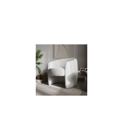 Sherwell Boucle Accent Chair Cream