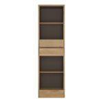 Shetland Tall Narrow 3 Drawer Bookcase