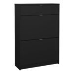 Shoes Shoe Cabinet 2 Flip Down Doors + 1 Drawer