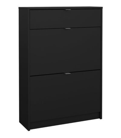 Shoes Shoe Cabinet 2 Flip Down Doors + 1 Drawer