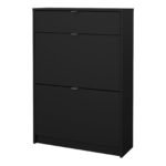 Shoes Shoe Cabinet 2 Flip Down Doors + 1 Drawer