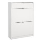 Shoes Shoe Cabinet 2 Flip Down Doors + 1 Drawer