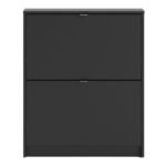 Shoes Shoe Cabinet 2 Flip Down Doors and 1 layer