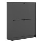 Shoes Shoe Cabinet 2 Flip Down Doors and 2 layers