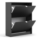 Shoes Shoe Cabinet 2 Flip Down Doors and 2 layers