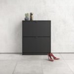 Shoes Shoe Cabinet 2 Flip Down Doors and 2 layers