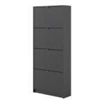 Shoes Shoe Cabinet 4 Flip Down Doors and 2 layers