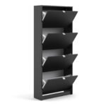 Shoes Shoe Cabinet 4 Flip Down Doors and 2 layers