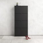 Shoes Shoe Cabinet 4 Flip Down Doors and 2 layers