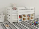 Shorty Midsleeper Cube Storage Set White
